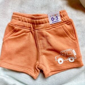 Baby Garanimals NWT Pull-On Shorts; Size 0-3 mos; Pale Orange/Peach